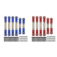 Metal Tie Rods Linkage Links Set for 1/10 Arrma SENTON VORTEKS Big Rock RC Car Upgrade Parts