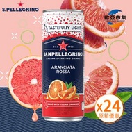 San Pellegrino - San Pellegrino義大利血橙味果汁有汽水（罐裝）- 原箱24x330毫升 有氣（新舊包裝隨機發送）