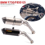 For F750GS F850GS 2018 2019 2020 2021 F850GS ADV F850 GS Escape Slip-on Motorcycle Exhaust Carbon Fi