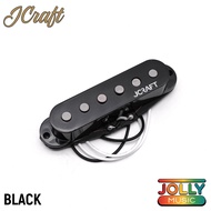JCraft Double Trouble Strat Single Coil Bridge Pickup - Alnico (Black / Ivory / White)