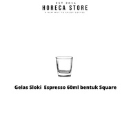 Glass shot 6cl Square 60ml Espresso Glass shot