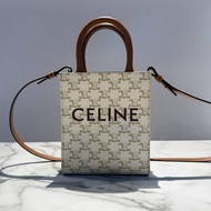 CELINE 白色老花琴譜包 小號