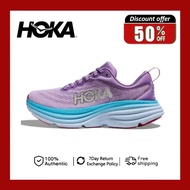【100% authentic】Hoka Bondi 8 Purple for women Running Shoes