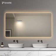 XYYISHARE Simple Bathroom Mirror BathroomledBacklight Mirror Luminous Smart Light with Mirror Bathroom Mirror Toilet Dre