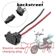 BACKSTREET 1/2/5pcs E-bike Battery Charger with 12AWG Cable Charging Plug Universal Charging Socket