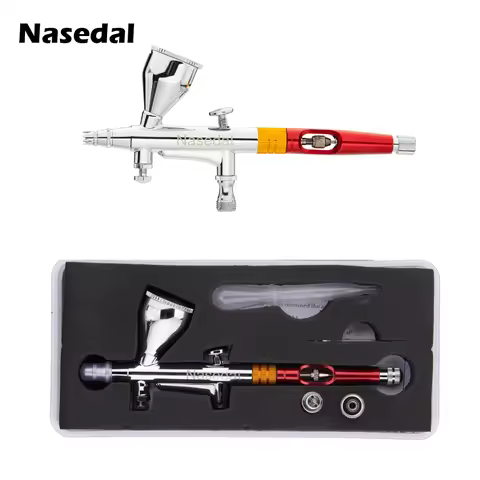 Airbrush 0.3mm Nasedal Gravity Feed Dual-Action Airbrush New Design Spray Gun for Art Craft Model Pa