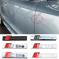 For Audi 3d Sticker Metal Car Badge Racing Emblem Sline A3 A4 A5 A6 S7 A8 S3 S4 S5 S6 S7 S8 SQ5 SQ7 
