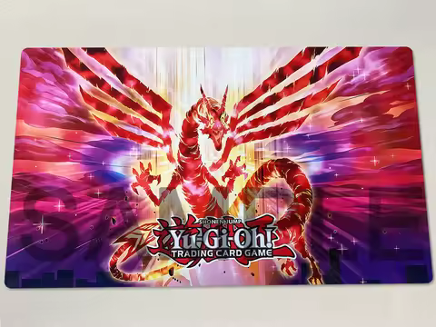 YuGiOh Crimson Dragon Playmat TCG CCG Mat Board Game Trading Card Game Mat Mouse Pad Rubber Gaming P