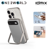 IDMIX 10000mAh Portable Magnetic Wireless Power Bank with Foldable Kickstand Fast Charging Mini Powerbank Battery Pack Quick Charger For iPhone 15 14 13 12 Pro Max Q10 PRO II