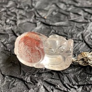 紅幽靈貔貅~高等級金字塔紅幽靈墜子(67)~925銀墜頭西德鋼項鍊