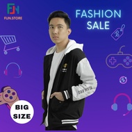 JAKET RRQ HOSHI 2021 HITAM PUTIH Dewasa UKURAN S M L XL XXL XXXL 4XL 5XL Bahan Fleece TERBARU JAKET