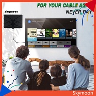 Skym* TV Antenna High Resolution Signal-reception Plug Play 1280 Miles 4K 1080P HDTV Digital Box Indoor Antenna for Gaming Room