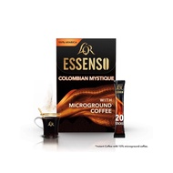 EXP: JAN 2025: ESSENSO Microground coffee Colombian blend instant black coffee 2g X 20 sticks