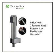 Sorento SRT203-GM 2 Functions Hand Bidet c/w 1.2m Flexible Hose Gunmetal