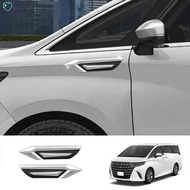 Car Side Fender Cover Exterior for Toyota Alphard/Vellfire 40 Series 2023+ Fender Trim Accessories Parts