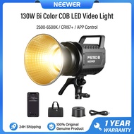 NEEWER LED วิดีโอไลท์ COB ไฟสีคู่ 130W พร้อมควบคุมแอป 72000lux/1m 2700K-6500K CRI 97+12 Effects Bowe