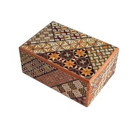 Folk crafts Hakone parrotwork secret box 7 times JAPANESE PUZZLE BOX 7steps【Direct From JAPAN】