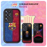HP Redmi soccer casing Barcelona Badge Adaptation collage Redmi 10 10C 12 12C 9 9A 9C 10A 9T A1 A2 N