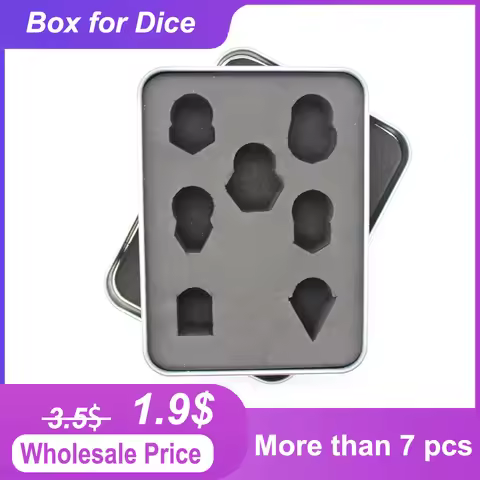 Dice Metal Box Standard Size Dice Metal Box 7pcs D4 D6 D8 D10 D% D12 D20 Set Metal Box Unit Price fo