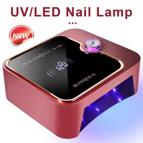Intelligent Sensing Nail UV LED Lamp, Memory Function Nail Dryer with Liquid Crystal LCD Screen, Rec