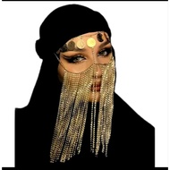 Cleopatra veil with arabian chain veil