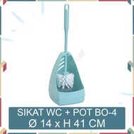 HIJAU BEZTON Lion Star Toilet Brush Pot Livina Toilet Brush No. 104 BO-4 Green LionStar Quality Plas
