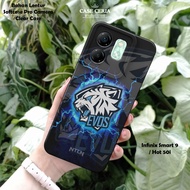 Case For Infinix Smart 9 / Hot 50i – EV0S Esports Motif Casing - Pro Camera Softcase – Clear Silicon