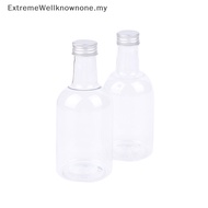 EWMY 1Pc 350ml Mini Transparent PET Refillable Wine Bottles Small Jars For Party Wedding Liquor Bottles With Leak Proof Screw Lid HOT