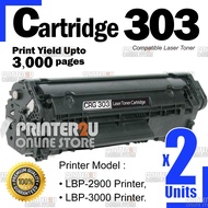 2x Compatible to Cano* Cartridge 303 Cano*303  Laser Toner For Cano* LBP2900 LBP 2900 / LBP3000 LBP 
