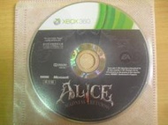 ※隨緣※絕版 XBOX360：ALICE：愛麗絲驚魂記《一片裝》遊戲㊣正版㊣值得收藏/光碟正常/裸片包裝．一片裝299元