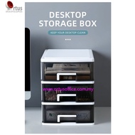 Large Size (A4 Size) 3/4 Tiers Desktop Document Drawer - Transparent Design / A4 Paper Plastic Drawe