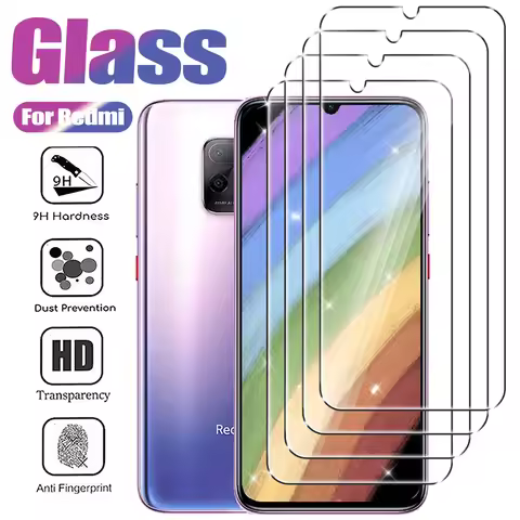 1-4Pcs Tempered Glass For Redmi 8 9 10 4G 5G Screen Protector on Redmi 10X 10C 12C 9T 9C 9A 8A Prote