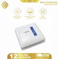 Zph Wall Face Plate LAN RJ45 2 Port Modular + Outbow Box – Faceplate RJ45 2 Port
