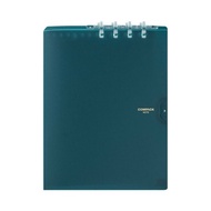 【KING JIM】COMPACT 可對折活頁筆記本 透明海軍藍A4(9956TY-NV)