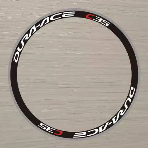 8PCS 2Wheels/set DURA-ACE Road Bike 700c Wheel Stickers Racing Wheel Rim Decorative Stickers Bike Wh