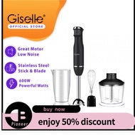Giselle Hand Blender Food Processor Chopper Set with Malaysia Plug (KEA0115BK / KEA0188)