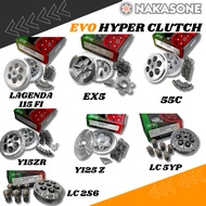 EVO HYPER CLUTCH SET HONDA EX5 YAMAHA LC135 [55C/5S] LAGENDA 115 FI Y15ZR Y125Z LC135 [5YP] [2S6] [ 