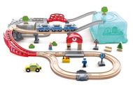 Hape Kids Boxed City Railway Track With Bullet Train Vehicle Wooden Toy Set - 3Y+
