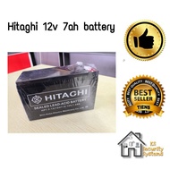HITAGHI 12V 7.2AH BATTERY RECHARGEABLE AUTOGATE ALARM BATTERY 12V 7AH