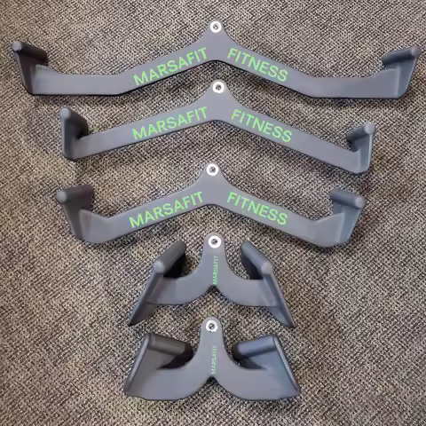 Multi-Grip Lat Pulldown Bar for Bicep Curl & Tricep Press, Home Gym Pulley System