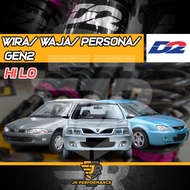 D2 Hi Low High Low Body Shift Adjustable Absorber Axia Bezza Aruz Ativa Saga Wira Myvi Coilover High