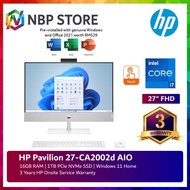 HP Pavilion 27-CA2003d 27" Touch FHD All-In-One Desktop PC Snowflake White ( I7-13700T, 16GB, 1TB SSD, Intel, W11, HS )