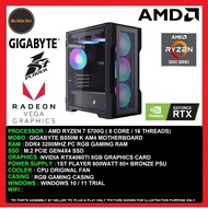 Gaming PC Desktop AMD Ryzen 7 5700G/8GB/16GB/512GB SSD/1TB SSD/RTX4060TI 8GB/600W