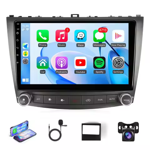 Leeocar Wireless CarPlay Android Auto Car Radio For Lexus IS250 IS300 IS350 2006-2012 GPS Multimedia