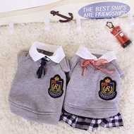 Pet clothes Campus style couple dog clothes Cute cat dresses puppy clothes cat clothes dog shirt
