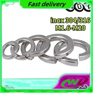 [SSG] Stainless Steel Spring Washer Spring Washer/304/316 Washer M1.6-M20