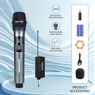 Wireless Microphone Handheld Dual Rechargeable Mike Dynamic Mic Karaoke Mikecropone Wireless Distanc