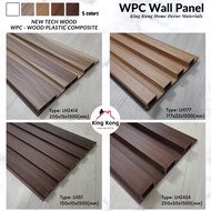 Wall Panel WPC materials / Wainscoting/ Papan Kayu Pvc garisan [150cm (L)/pcs] /Wall Paper pasted panel