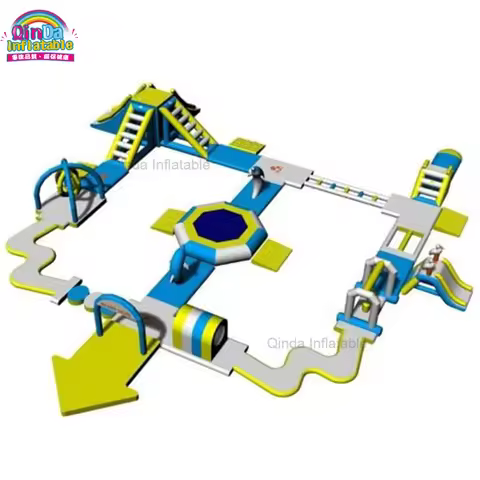 esign Inflatable Water Park Obstacle Course Inflatable Floating Ocean Park For Adults