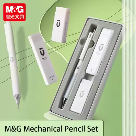 M&G Mechanical Pencil Set Mechanical Pencil+Eraser+20pcs 0.5/0.7mm/HB Pencil Lead for Student Exam O